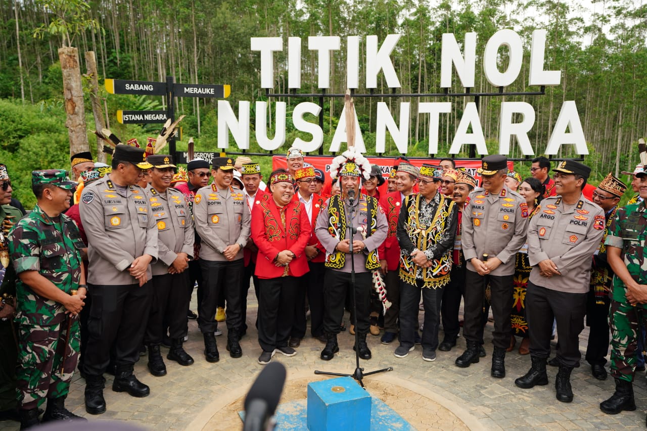 Polri dan Majelis Adat Dayak Nasional Sinergi Berkomitmen Kawal Pembangunan IKN.