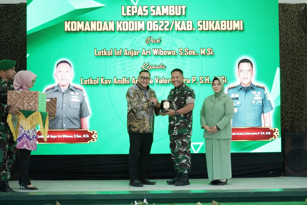 Ketua DPRD Hadiri Sertijab Dandim 0622/Kabupaten Sukabumi