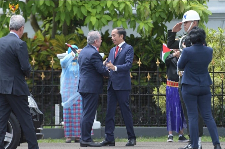 Presiden Jokowi Sambut Kunjungan Resmi Perdana Menteri Palestina di Istana Bogor