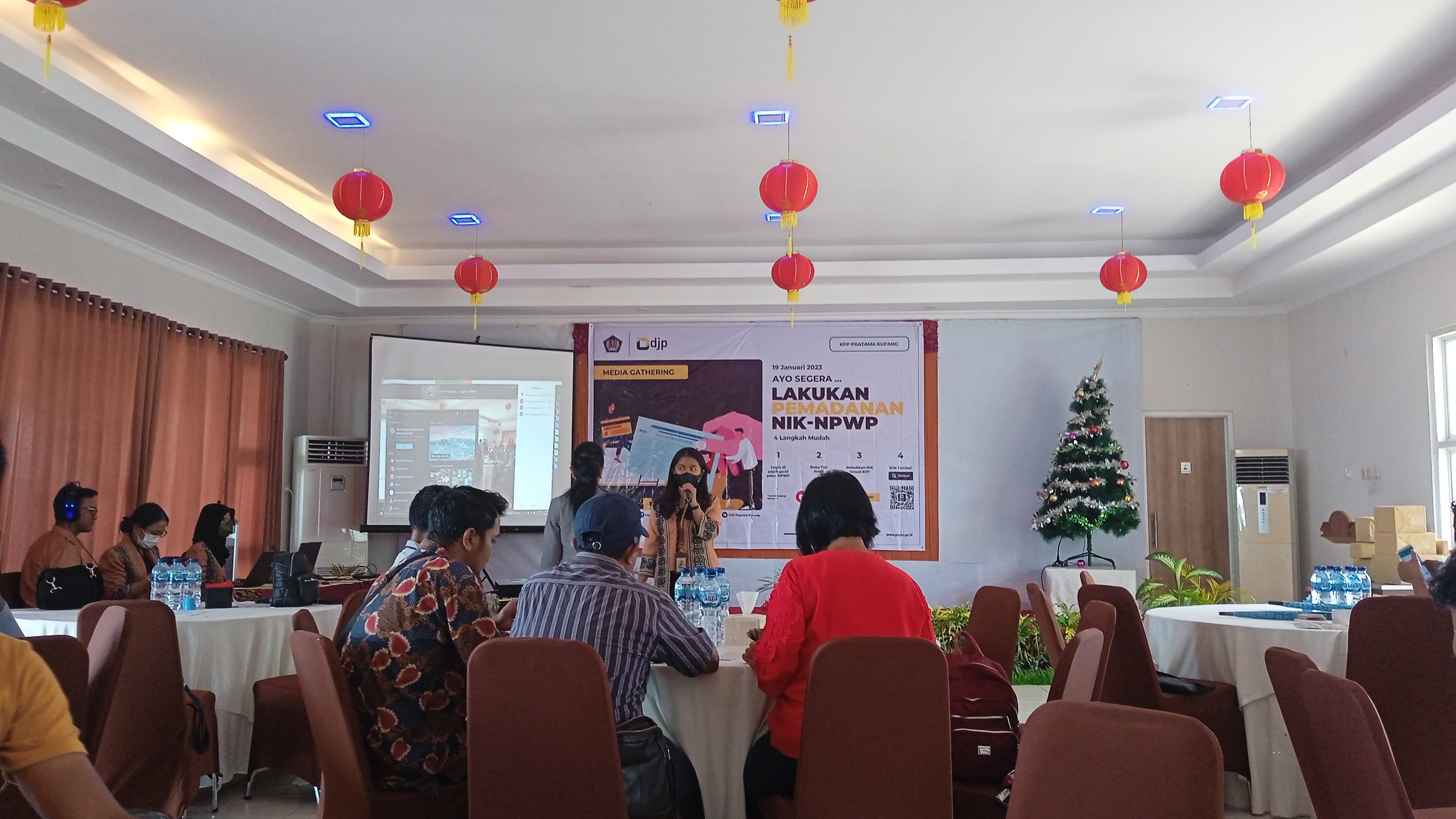 Kanwil DJP bersama KKP Pratama Kupang Gelar Media Gathering dan Sosialisasi Implementasi NIK Menjadi NPWP