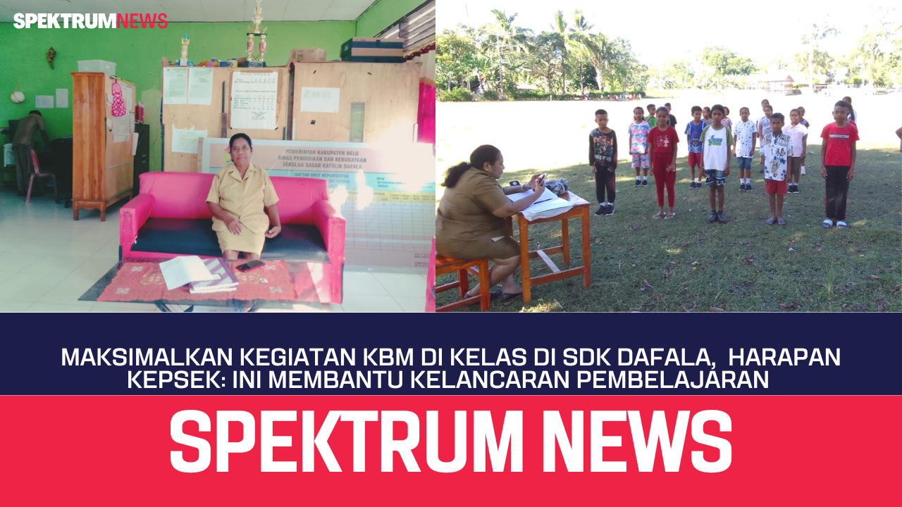 Maksimalkan KBM Di SDK Dafala, Harapan Kepsek: Ini Membantu Kelancaran Pembelajaran