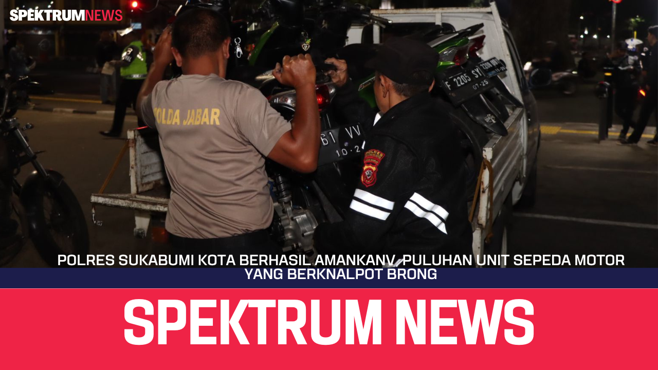 Polres Sukabumi Kota Berhasil Amankan Puluhan Sepeda Motor Berknalpot Brong