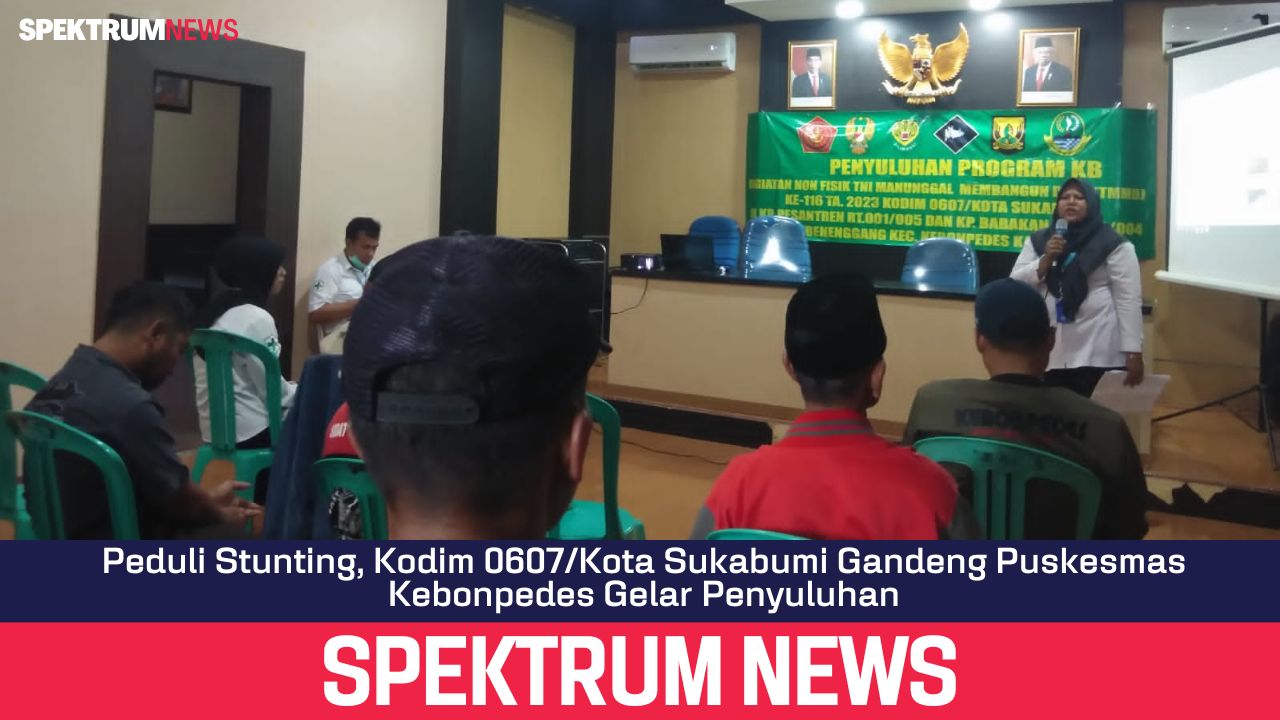 Peduli Stunting, Kodim 0607/Kota Sukabumi Gandeng Puskesmas Kebonpedes Gelar Penyuluhan