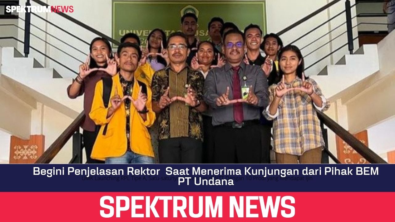 Begini Penjelasan Rektor  Saat Menerima Kunjungan dari Pihak BEM PT Undana