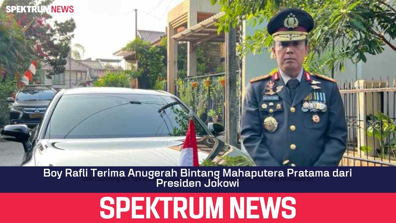 Boy Rafli Terima Anugerah Bintang Mahaputera Pratama dari Presiden Jokowi
