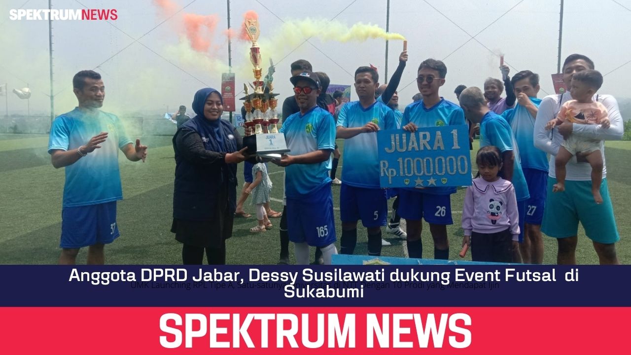 Anggota DPRD Jabar, Dessy Susilawati dukung Event Futsal  di Sukabumi