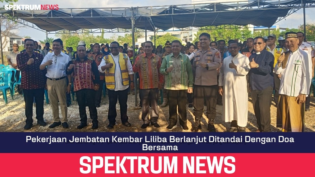Pekerjaan Jembatan Kembar Liliba Berlanjut, Ditandai Dengan Doa Bersama