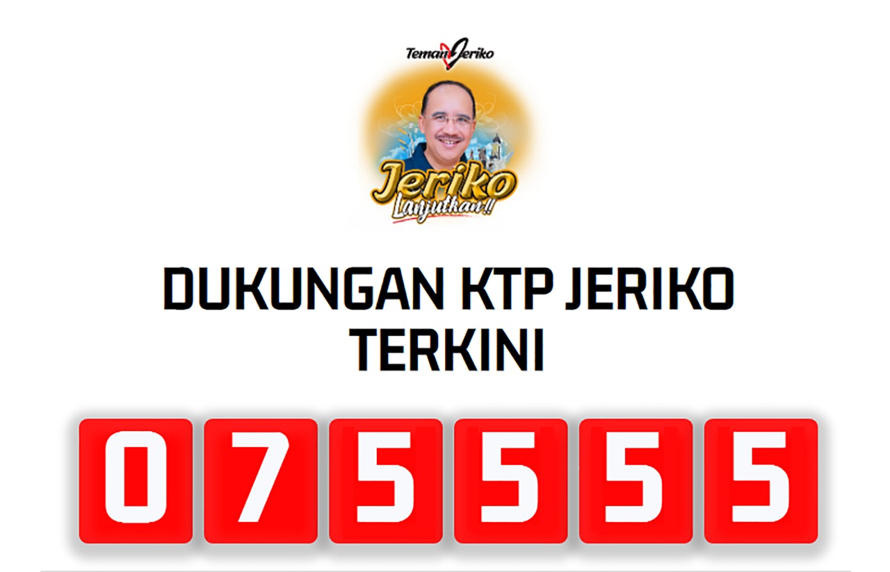  Tembus angka Fantastis  75.555 KTP  Untuk Jeriko.  Terimakasih Rakyat Kota Kupang 
