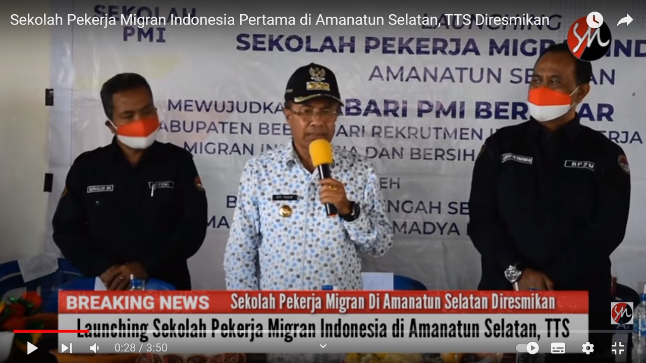 Sekolah Pekerja Migran Indonesia Pertama di Amanatun Selatan, TTS Diresmikan