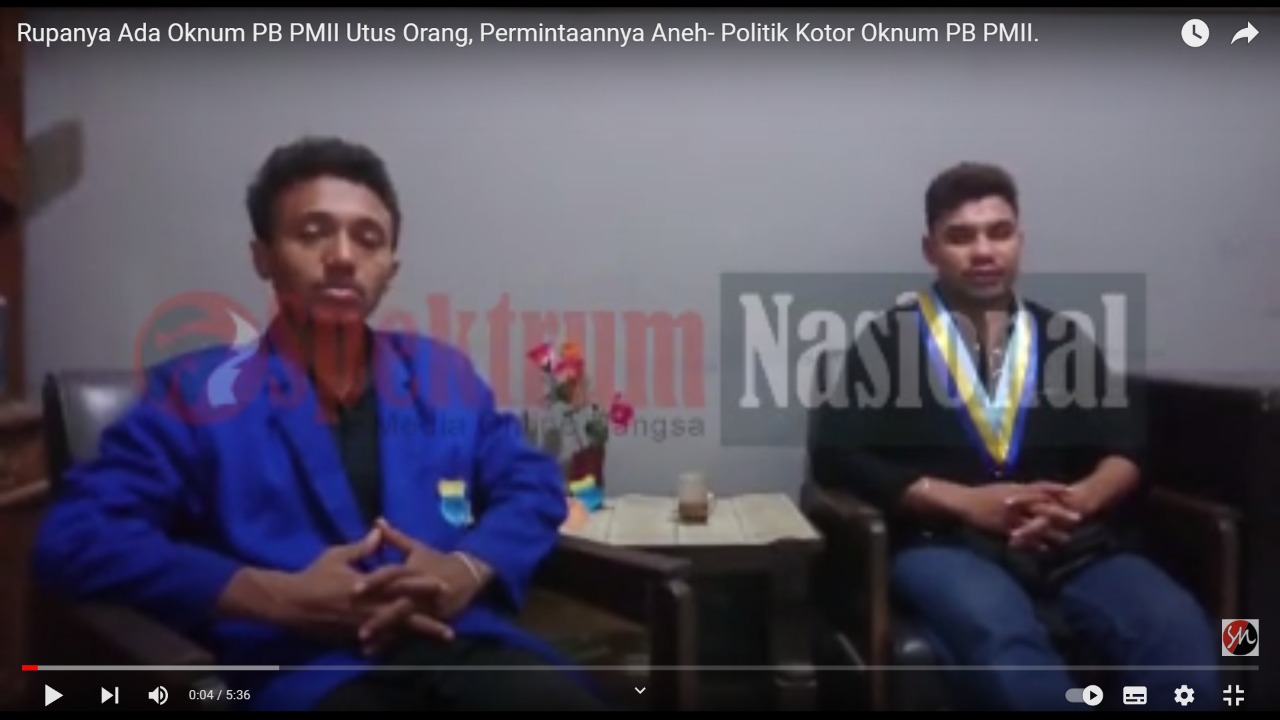 Rupanya Ada Oknum PB PMII Utus Orang, Permintaannya Aneh- Politik Kotor Oknum PB PMII.